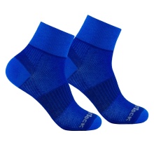 Wrightsock Sportsocks Quarter Coolmesh II (thin, breathable, comfortable) royal blue - 1 pair