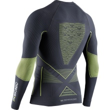 X-Bionic Functional Long Sleeve Round Neck Energy Accumulator 4.0 Underwear charcoal/yellow Men