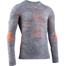 X-Bionic Energy Accumulator 4.0 Long Sleeve Round Neck Melange grey/orange Men