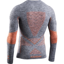 X-Bionic Energy Accumulator 4.0 Long Sleeve Round Neck Melange grey/orange Men