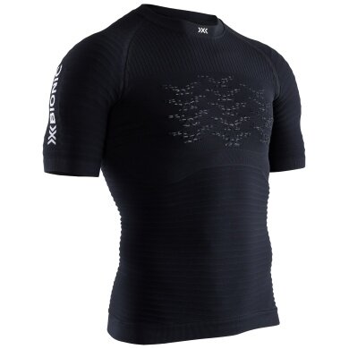 X-Bionic Running Shirt Running Effektor 4.0 Short Sleeve Tight-fitting Black Men