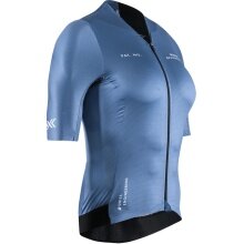 X-Bionic Cycling Shirt Corefusion Aero Jersey (Front Zip, Lightweight, Breathable) Mineral Blue Ladies