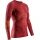 X-Bionic Functional Long Sleeve Shirt Round Neck Energy Accumulator 4.0 Underwear Burgundy/Orange Men