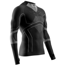 X-Bionic Functional Long Sleeve Shirt Energy Accumulator Light Half Zip Underwear black/grey Men's