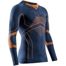 X-Bionic Functional Long Sleeve Shirt Energy Accumulator Light (ideal thermoregulation) Underwear navy blue/orange Men's