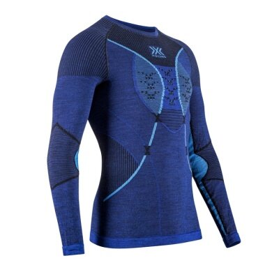 X-Bionic Functional Underwear Long Sleeve Merino-Natural Shirt (Merino Wool) blue Men