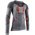 X-Bionic Functional Long Sleeve Merino Natural Shirt (Merino Wool) Underwear Grey/Orange Men