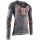 X-Bionic Functional Long Sleeve Merino Natural Shirt (Merino Wool) Underwear Grey/Orange Men