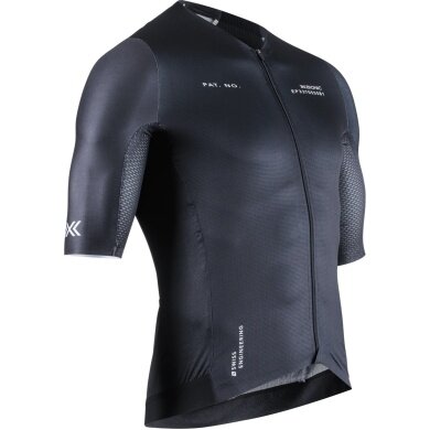 X-Bionic Cycling Shirt Corefusion Aero Jersey (Front Zipper, Lightweight, Breathable) Black Men