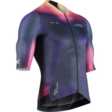 X-Bionic Cycling Shirt Corefusion Aero Jersey (Front Zipper, Lightweight, Breathable) Multicoloured Men