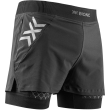 X-Bionic Running Trousers Twyce Race 2in1 Short (attached inner shorts) short black/charcoal grey Men