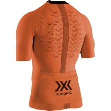 X-Bionic Cycling Shirt The Trick 4.0 Full-Zip Short Sleeve Orange Men