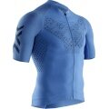 X-Bionic Cycling Shirt Twyce 4.0 Short Sleeve Full-Zip Blue Men