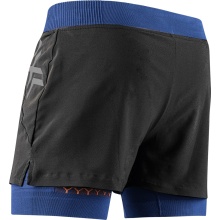 X-Bionic Running Shorts Twyce Race 2in1 Short (attached inner shorts) short black/dark blue/orange Men