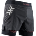 X-Bionic Running Tights Twyce Race 2in1 Short (attached inner shorts) short black/red Men