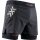 X-Bionic Running Tights Twyce Race 2in1 Short (attached inner shorts) short black/red Men