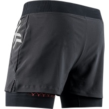 X-Bionic Running Tights Twyce Race 2in1 Short (attached inner shorts) short black/red Men