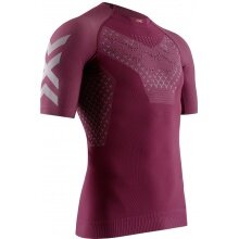 X-Bionic Running Shirt Twyce 4.0 Short Sleeve Tight-fitting Burgundy Men