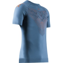 X-Bionic Running Shirt Twyce Run (tight-fitting) Short Sleeve mineral blue/orange Men