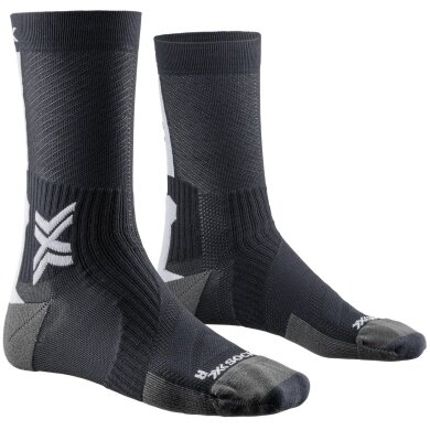 X-Socks Cycling Performance Crew Socks Black/White Men - 1 Pair