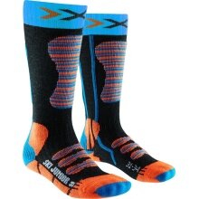 X-Socks Ski Sock black/turquoise/orange Kids - 1 Pair