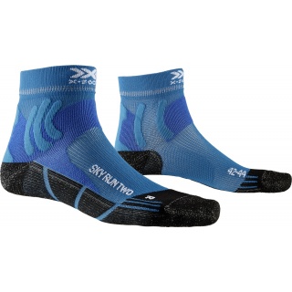 X-Socks Running Socks Sky Run Two 4.0 - for Trail and Forest Runs - blue Men - 1 Pair