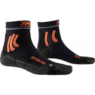 X-Socks Running Sock Sky Run Two 4.0 - for Trail and Forest Runs - black Men - 1 Pair