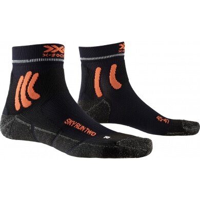 X-Socks Running Sock Sky Run Two 4.0 - for Trail and Forest Runs - black Men - 1 Pair