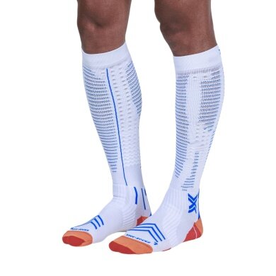 X-Socks Running Socks Calf Run Expert Effector OTC White/Orange/Blue Men - 1 Pair