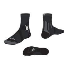 X-Socks Running Socks Crew Run Perform Warm Black/Grey Men's - 1 Pair