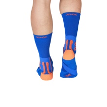 X-Socks Running Socks Crew Run Perform Warm Blue/Orange Men's - 1 Pair