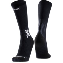 X-Socks Running Socks Crew Run Perform Warm Black/Grey Men's - 1 Pair