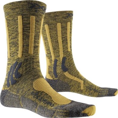 X-Socks Trekking Sock Trek X Merino 4.0 charcoal grey/yellow - 1 pair