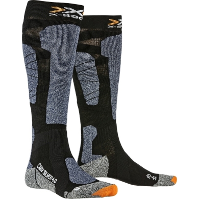 X-Socks Ski Sock Carve Silver 4.0 black/blue Men - 1 Pair