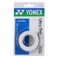 Yonex Overgrip Ultra Thin Grip 0.4mm (smooth/direct grip feel) white 3-pack