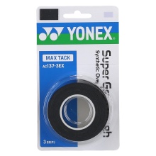 Yonex Overgrip Super Grap Tough 0.65mm black 3-pack