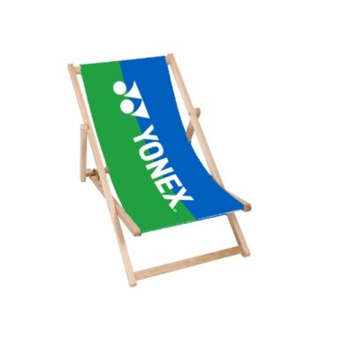 Yonex deck chair - foldable, various seat heights - blue/green