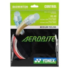 Stringing with Badminton String Yonex Aerobite Hybrid 0.61/0.67 white/red