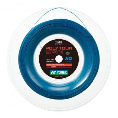 Yonex Tennis String Poly Tour Spin (Durability+Spin) light blue 200m roll