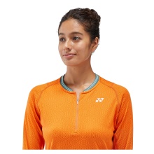 Yonex Tennis Long Sleeve Shirt Crew Neck French Open (Roland Garros) 2024 orange Women