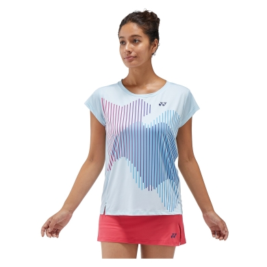 Yonex Tennis Shirt Crew Neck US Open 2024 Mint Blue Ladies