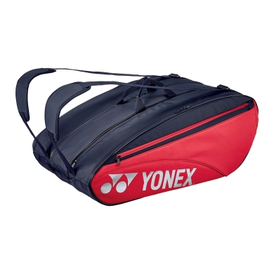 Yonex Racketbag Team Raquet 2023 (Racket bag, 3 main compartments, shoe compartment) red 12-pack