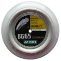 Yonex Badminton String BG 65Ti (Durability+Power) white 200m roll