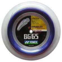 Yonex Badminton String BG 65 0.70mm (Allround+Durability) blue 200m roll