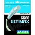 Stringing with Badminton String Yonex BG 66 Ultimax (Power+Comfort) white