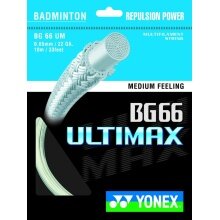 Stringing with Badminton String Yonex BG 66 Ultimax (Power+Comfort) yellow