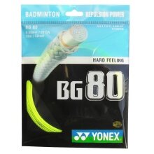 Yonex Badminton String BG80 (Control+Touch) yellow 10m Set