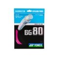 Yonex Badminton String BG80 (Control+Touch) pink 10m Set