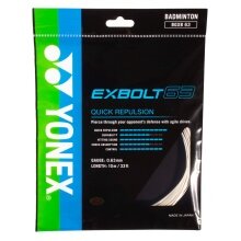 Yonex Badminton String Exbolt 63 (Control) white 10m Set