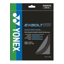 Yonex Badminton String Exbolt 63 (Control) black 10m Set